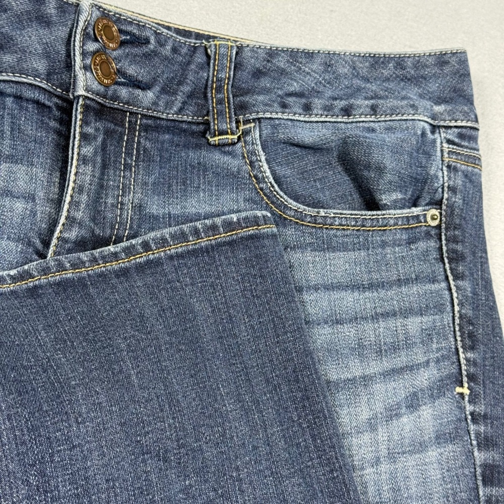 American Eagle Artist Blue Denim Bootcut Stretch Jeans Womens 12 Regular